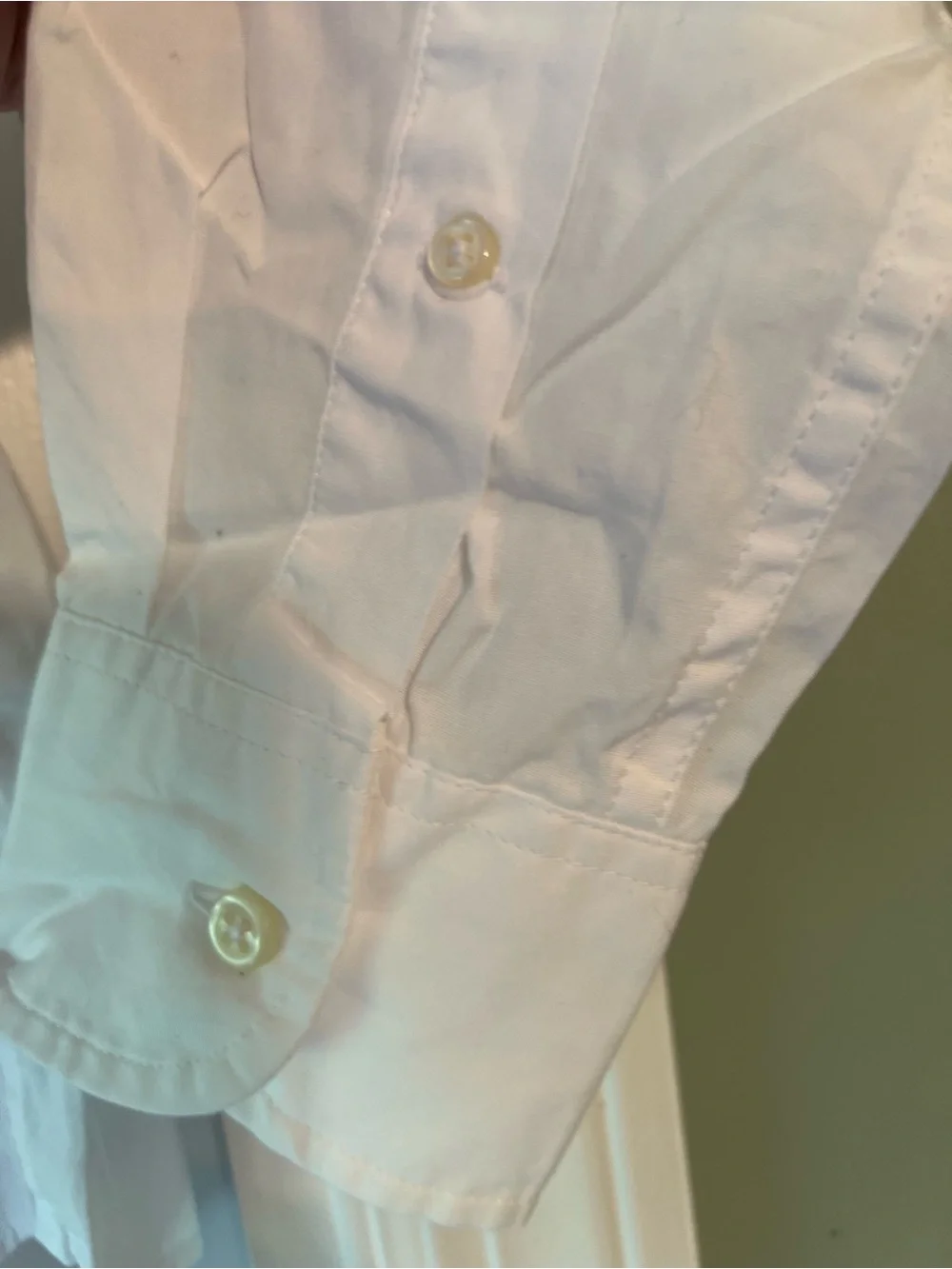 J Crew White Secret Shirting Wash Slim  Untucked Poplin Shirt BJ744 NWOT S #2621